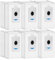 (6 Stück) X5 Pro Omni Ersatz-Staubsaugerbeutel, für ECOVACS DEEBOT T30S Care/ T30S Pro Omni/ X5 Pro Omni/ X2/ X2 Omni/ X2 Pro/ X5 Omni/ DEX86/ T30S AI Staubsauger, mit Aktivkohlefilterschicht
