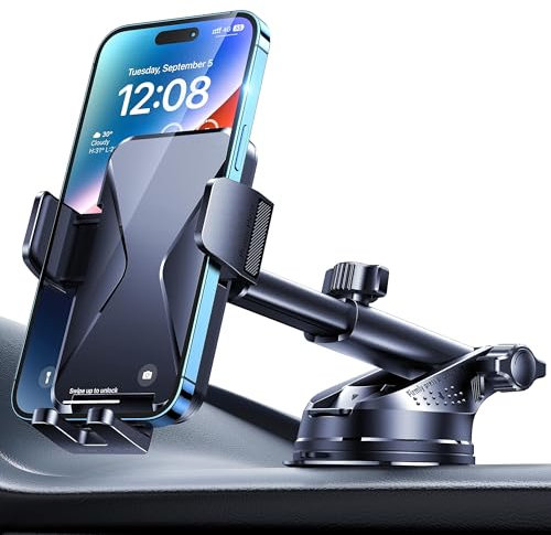 Support Téléphone Voiture pour Audi A3 2004-2012, Libération Rapide à Un Bouton 360° Réglable Attache Telephone Voiture 4-7 Smartphones