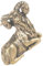 PRETYZOOM Vintage Messing Schaf Statue Home Decor Schaf Figuren Mini Schaf Figurine Tier Form Decor