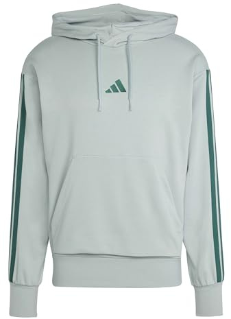 adidas Herren Essential Three Stripes French Terry Hoodie Kapuzenpullover (1er Pack)