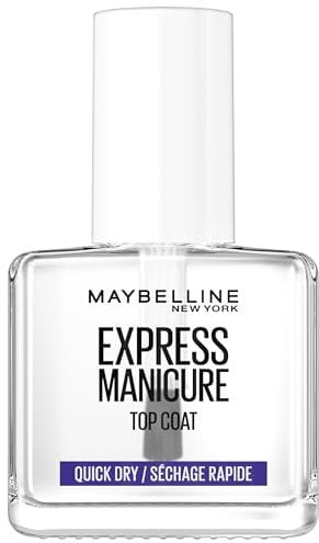 Maybelline New York Express Manicure Top Coat ad asciugatura rapida Quick Dry Top Coat Trasparente 12 ml