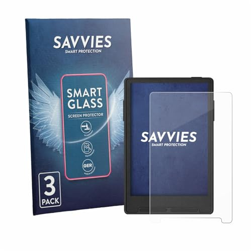 Savvies Schutzglas für Xteink X3 | 3 Stück Transparenter Displayschutz Made in Germany Panzer Schutz Glas 9H Schutzfolie HD Klar Blasenfrei Einfache Montage