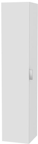 Keuco Edition 11 Hochschrank mit Wäschekorb Front Glas weiß satiniert/Korpus Lack seidenmatt weiß 31331270001
