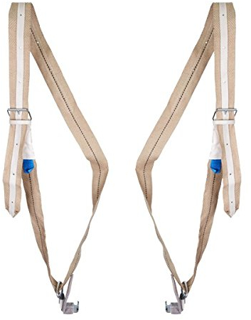 2er Set Möbeltragegurt, mit Haken, Jute, Klaviergurt, Tragegurt, Transportgurt