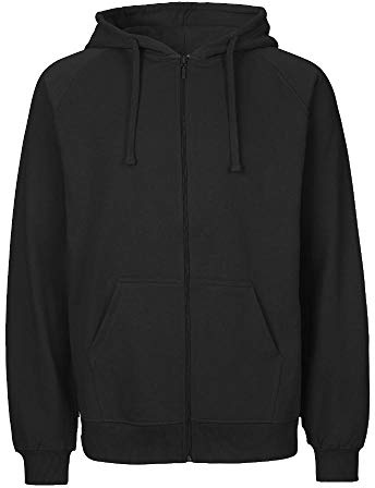 Neutral - Herren Sweatjacke 'Zip Hoodie' / Black, 5XL