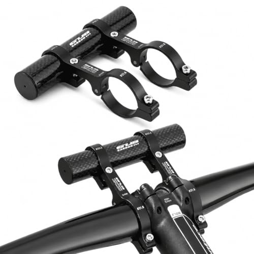 GUB Fahrradlenker-Erweiterung Befestigungsadapter für Scheinweifer, Computer, Navi usw. Schwarz
