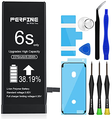 Perfine 2370mAh Batería para iPhone 6S Pila A1688 A1633 A1700 Reemplazo con Kit de Reparación