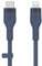 Belkin Câble USB-C vers Lightning BoostCharge Flex en silicone (1 m), certifié MFi (20 W), recharge Power Delivery pour iPhone 14/14 Plus, 13, 12, Pro, Max, mini, SE, iPad, etc. (bleu)