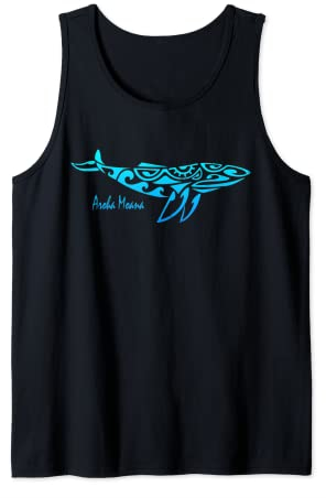 Aroha Moana Wal in Maori Kultur liebe das Meer Haka Tank Top