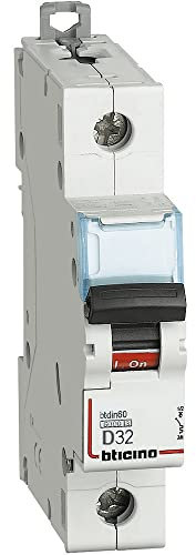 Bticino FN81D32 Curva D Interruttore Magnetotermico, 1 Poli, 32A, 230V