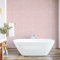ABAKUHAUS Retro abziehbare & klebbare Tapete für Zuhause, Hand gezeichnete Punkte in Rosa, selbstklebendes Wohnzimmer Küchenakzent, 33 cm x 180 cm, Kokosnuss und Blush