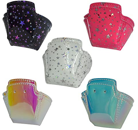 Capetos Rollschuhe – TPU-Zehenschutz, Rollschuhe, Derby Speed, 1 Paar (weiße Sterne)