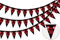 Cheereveal 3 Pack 30 Happy Birthday Wimpelkette Banner, 36 Stück Dreieck Flagge Rot und Schwarz, 30 Geburtstag Dekoration, Geburtstag Wimpel Banner für Männer Frauen, Geburtstag Jahrestag Party