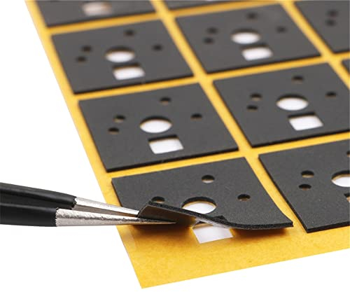 120 Stück Schalter Aufkleber für Mechanische Tastatur, Wellenpolster, Geräuschdämpfer, Schaum, Schalldämmung, Isolierfolie, Schalterstabilisator für Gaming-Tastatur (PE)