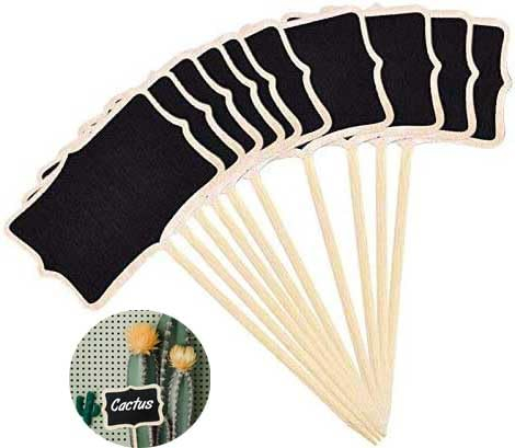 10 stück mini schwarz pflanzenstecker t förmige schildchen pflanzenschilder zum beschriften wiederverwendbar pflanzen stecketiketten garten tags marker für blumen samen baumschulen gemüse zierpflanzen