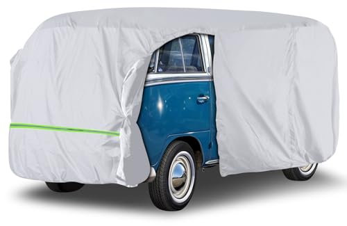 Vollständige Autoabdeckung Ersatz für VW Type 2 T1 T2 T3 1950-1992, 300D Wetterfest UV-beständig Autoabdeckung Vollständiger Garagenersatz Ersatz für VW Bus Westfalia Camper