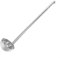 DAZZLEEX Louche en métal robuste à long manche pour cuisine, soupe, sauce, vinaigrette (C)