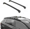 TURTLE DACHTRÄGER AIR-1, Barrenlänge 90-90 cm Aluminium Dachgepäckträger, 75 kg Tragfähigkeit-Abschließbarer, Kompatibel mit Mercedes-Benz GLB-Class X247 2020-2024 (Schwarz)
