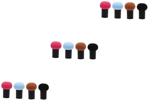 Beavorty Make up Schwamm Pilz Gesicht 12 Stück Foundation Creme Aus Kunststoff Miss Mushroom Head Lose Puderquaste