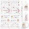BETESSIN 4Pcs Kerzen Tattoo Muttertag Tattoofolie Kerzentattoos Sprüche Beste Mama Kerzensticker Wasserschiebefolie Kerzen Dekoration Kerzenaufkleber DIY Geschenk für Kerzen Tassen