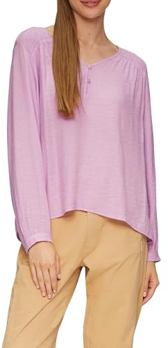 s.Oliver Strukturierte Bluse aus Viskosemix mit Smok Details