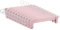 Tekenewbse Lot de 10 Cintre Pince, Cintres Pantalons, Gain Place Cintres Antidérapant, Ceintre Jupe Pinces Réglables Crochets Pivotants à 360 ° pour Pantalons Suspendus Chaussettes Jupe (Rose)