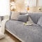 Weiche Chenille Sofabezug - Das neue Four Seasons Sofa überzug Universal Antirutsch Couch überzug 1 2 3 4 Sitzer, Sofa Sitzkissenbezug Sofaüberwürfe L Form Möbelschutz für Wohnzimmer (Grau,90X240cm)