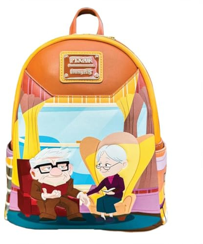 Loungefly UP Carl and Ellie Mini Backpack vRare Exclusive, Braun, 9 x 5 x 10 Inches, Einheitsstil