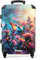 NoBoringSuitcases.com Valise Enfant, Grande Valise, Valise Enfant Fille, Valise Enfant Roulette, Serrure TSA, Suitcase, Valise Fille, Valise Grande Taille (67cm - 72L) (Papillon - Bleu-Rose)