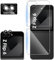 Funrae 1PCS Rückseite Schutzfolie für Samsung Galaxy Z Flip 6 /Flip6 für Panzerglas, 1 PCS 9H Härte Front Schutzglas und 1 PCS Ultra-Klar Kameraschutz, 0.33mm Anti-Kratzen Anti-Bläschen Displayschutz