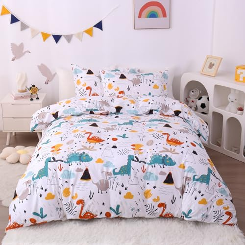 JSD Dinosaur Kids Duvet Cover Set Full Size