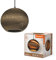 LEDVANCE Pendelleuchte Decor Cardboard Ball braun aus Wellpappe, leicht, E27, 260 mm Durchmesser, Leuchtenschirm aus recyceltem Material, nachhaltig durch austauschbare Lichtquelle, einfache Montage