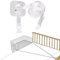 Defresit Beistellbett Befestigung 8M Beistellbett Gurt Babybett, Gurt Beistellbett Boxspringbett zu Verankern(Weiß)