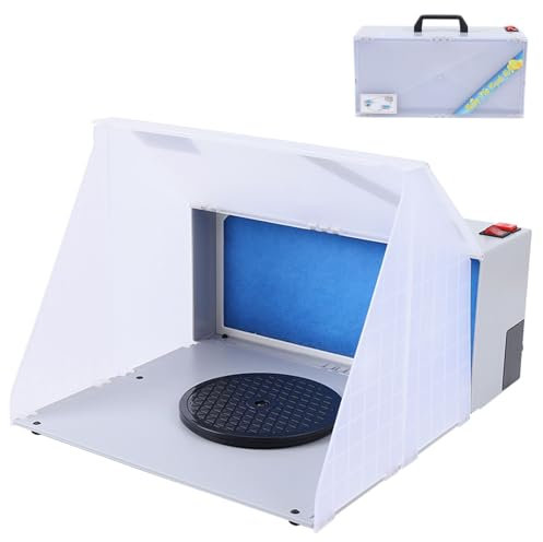 Ciounmb Cabina de pulverización portátil con 3 m³/min. Capacidad de extracción: cabina de pintura plegable para modelismo y manualidades