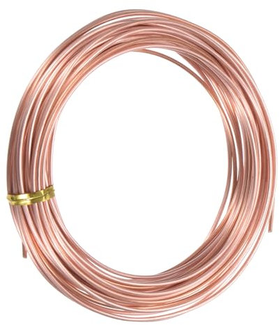M METERXITY 99.9% Soft Copper Wire, 14 Gauge 33FT Pure Copper Wire for DIY Crafting/Jewelry Making/Gardening Plant/Beading, Craft Wire [1.6mm, 10M]