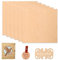 Uadme Madera 3mm, Tablero Madera, Contrachapada 30x30 cm, 6 Piezas Madera Contrachapada, A4 Chapa de Madera, para Bricolaje, Manualidades, Grabado Láser (Madera de Cerezo)