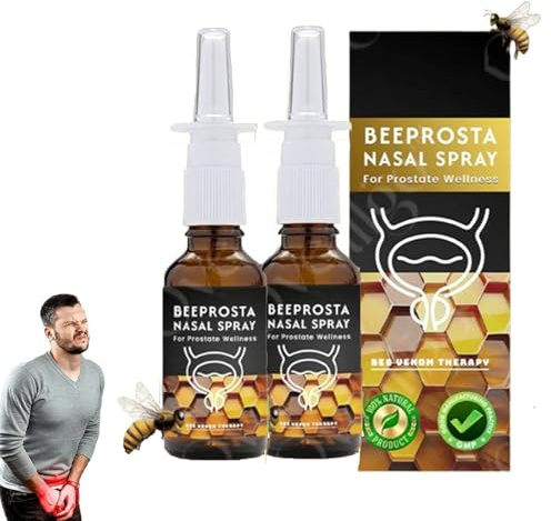 BeeProsta Nasenspray für die Prostatagesundheit, natürliche Linderung von Beschwerden bei männlicher Prostatitis (2PCS)