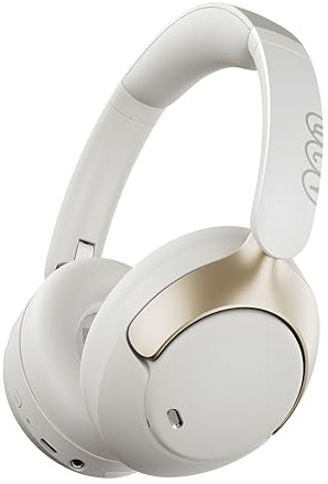 QCY H3 Pro Hybrid ANC Hi-Res Ldac Bluetooth 5.4 Headphone Wireless Headset Dual Device Support White