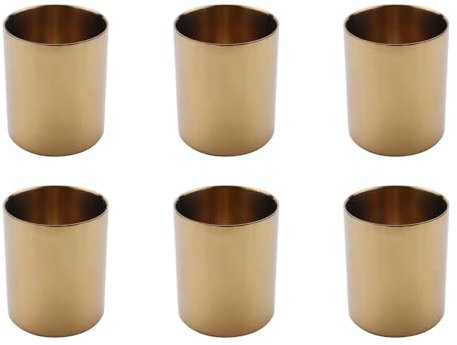 GREOHNMPAW 6X Vase A Fleurs en Or Porte-Stylo Conteneur de Stockage de Table pour Le Bureau - Cylindre
