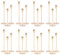 Set of 24 Candle Holders Gold Taper Candlesticks Fits 3/4 Inch Thick Candles, Metal Tall Candle Stand for Wedding, Home Decor, Candlelight Dinner(Gold)