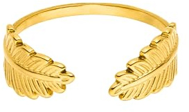Purelei Grow Ring – wasserfest & verstellbar | Offener Edelstahlring mit filigranen Blättern & 14K/18K Vergoldung | Symbol für Wachstum, Natur & innere Stärke (Gold)