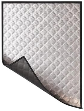 CHENMIAO Fensterisolierungs-Set 95 x 75 cm Schützt vor Kälte Und Hitze Winddichte Thermo Cover Fenster-Isolierfolie Inklusive Klebeband Selbstklebend Benutzerdefinierte Größen, Grau