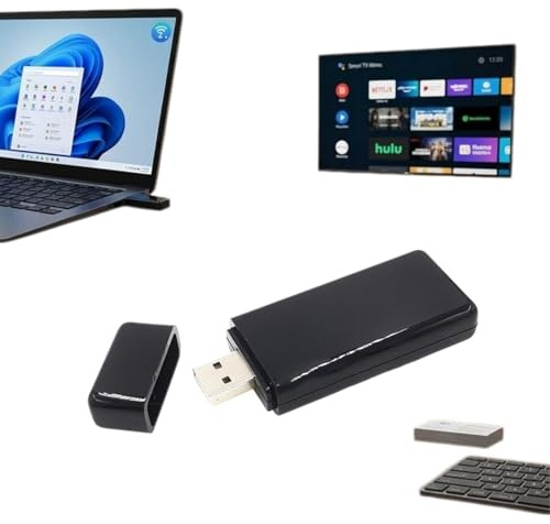 Wireless Network Card Adapter– Dual Band 2.4G/5G Wireless Network Adapter | for Samsung TV, PC, Laptop, Desktop – Supports Windows 11/10/8/7 – USB WiFi Dongle 300Mbps,Wifi Receiver for Desktop