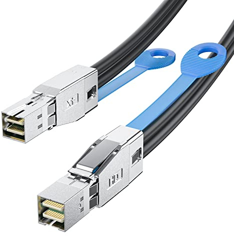 10Gtek 12G External Mini SAS HD SFF-8644 zu SFF-8644 Kabel, 3-Meter(9.8-ft)