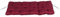 Meerweh Auflage für 2er Bank Polsterauflage Bankauflage, rot, ca. 120 x 50 x 10 cm