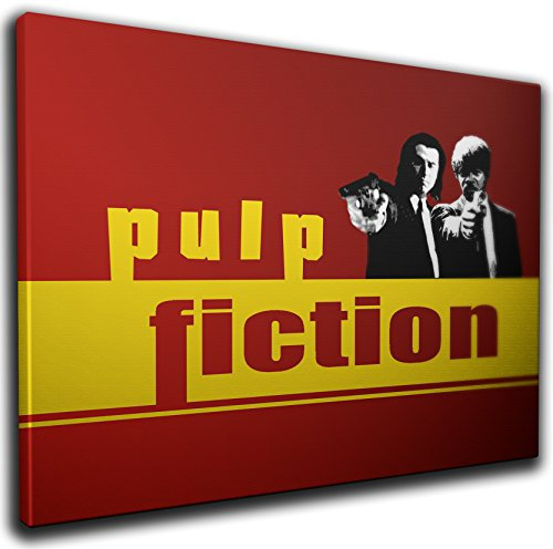 Canvas Pulp Fiction Film Leinwand Poster Wall Art Prints Raum Dekoration Bilder Vorderdeckel Quentin Tarantino (08 A1–76,2 x 61 cm (76 x 60 cm))