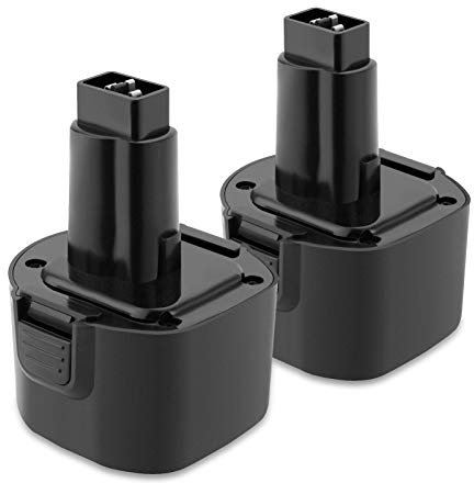 2Packs Creabest 9.6V 3.5Ah Ni-MH for Dewalt Replacement Battery DW9062 Dw9061 DW926 DC750KA DW955K DW955 DW926K-2 DW926K DW902 DW050 DE9062 DE9061 DE9036 DW955K-2 DW050K Black & Decker PS120