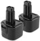 2Packs Creabest 9.6V 3.5Ah Ni-MH for Dewalt Replacement Battery DW9062 Dw9061 DW926 DC750KA DW955K DW955 DW926K-2 DW926K DW902 DW050 DE9062 DE9061 DE9036 DW955K-2 DW050K Black & Decker PS120