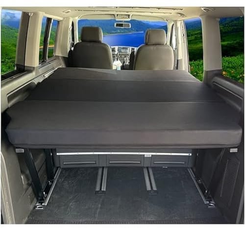 BREMER SITZBEZÜGE Klappmatratze kompatibel mit VW T5 T6 T6.1 Multivan Faltmatratze Camping zubehör Camper zubehör Wohnmobil Zubehör Matratze Schlafauflage Schlafschön