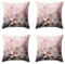 Hengjiang Kissenbezüge mit geometrischem Druck, weicher Plüsch, 18 x 18/45 x 45 cm, für Zuhause, Sofa, Bett, dekorativ, 4 Stück